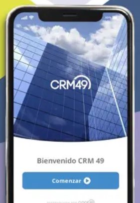 CRM 49 app screen: Real estate app